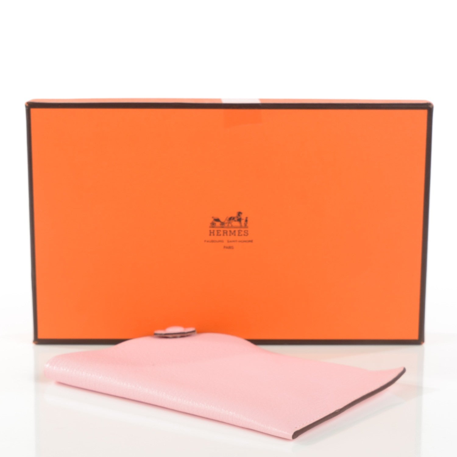 Hermes Chevre Mysore Tarmac PM Passport Holder Rose Sakura 4 of 7