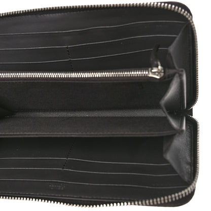 Fendi Glazed Fabric Vitello King FF 1974 Diagonal Zip Around Wallet Tobacco Moro Cuoio 5 of 8