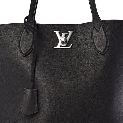 Louis Vuitton Calfskin Lockme Go Tote Black 8 of 8