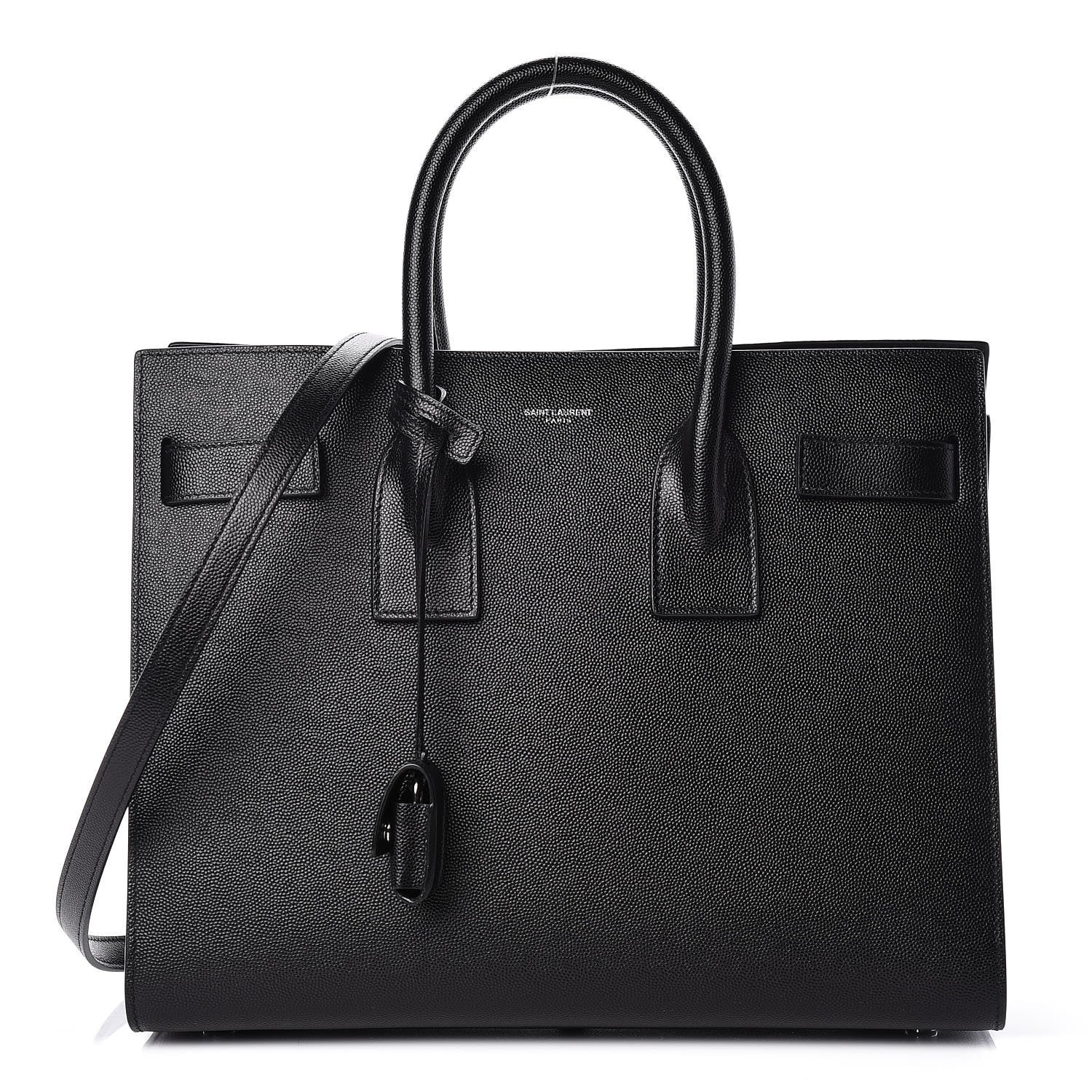 Saint Laurent Grained Calfskin Small Sac De Jour Black 1 of 10