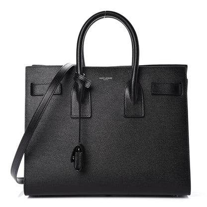 Saint Laurent Grained Calfskin Small Sac De Jour Black 1 of 10