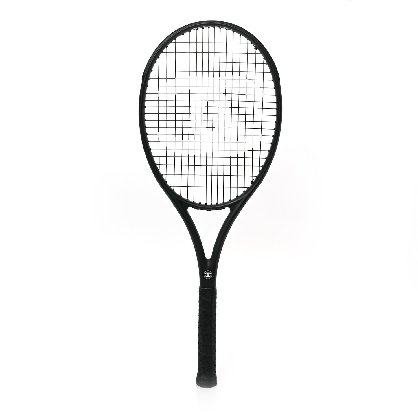 Tennis Racquet and Nylon Quilted Cover Black