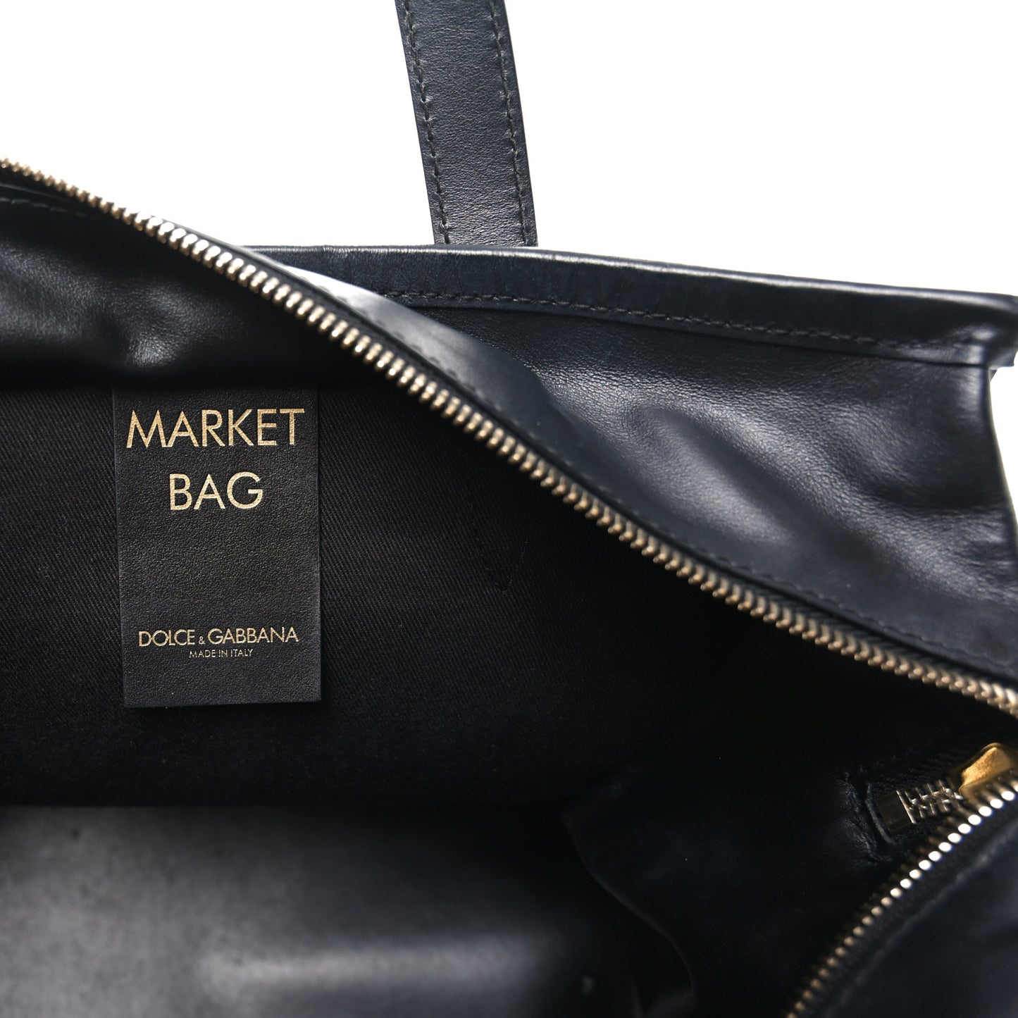 Dauphine Leopard Logo Market Bag Black
