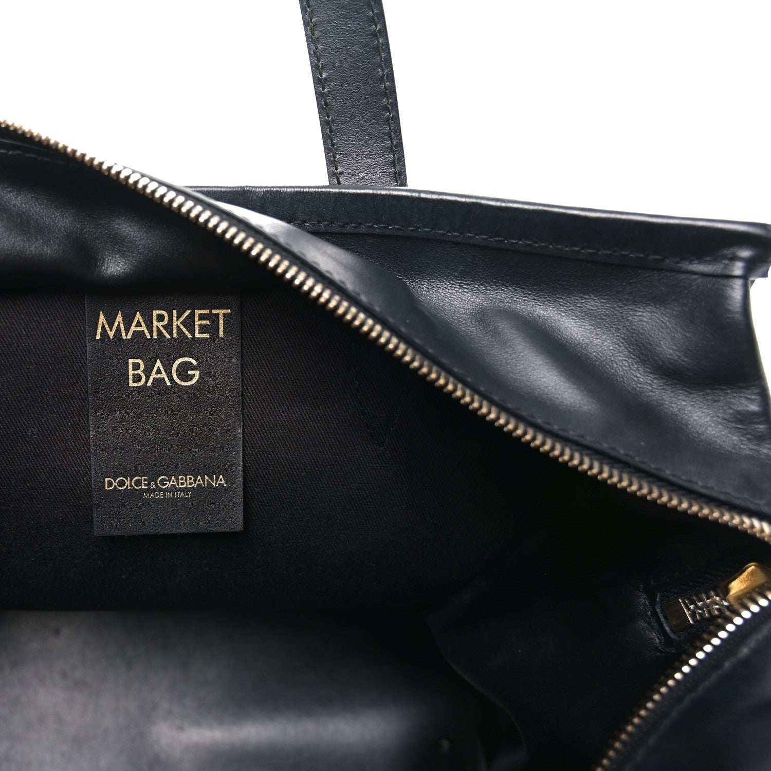 Dolce & Gabbana Dauphine Leopard Logo Market Bag Black 6 of 9