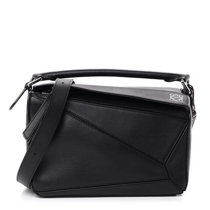 Loewe Calfskin Small Puzzle Bag Black 1 of 10