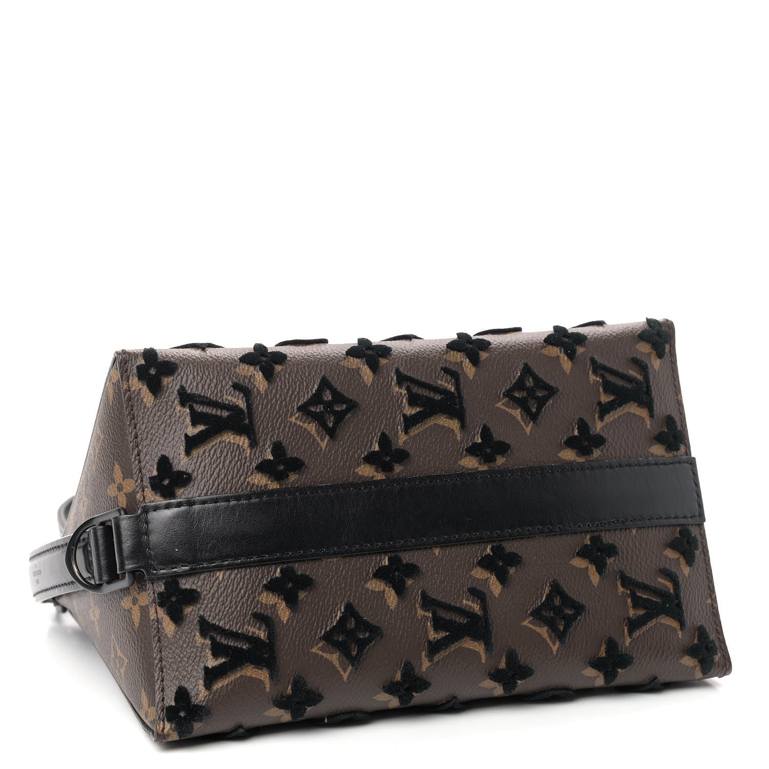 Louis Vuitton Monogram Tuffetage Triangle Messenger Black 3 of 8