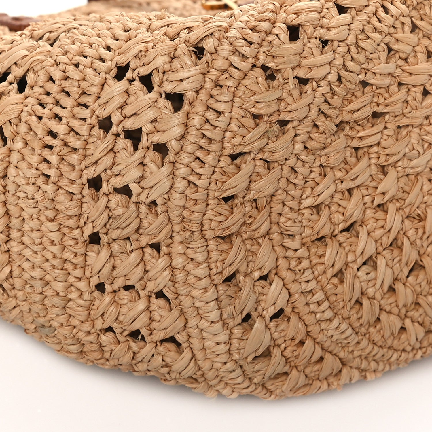 Saint Laurent Raffia Calfskin Small Panier Tote Naturel 8 of 9