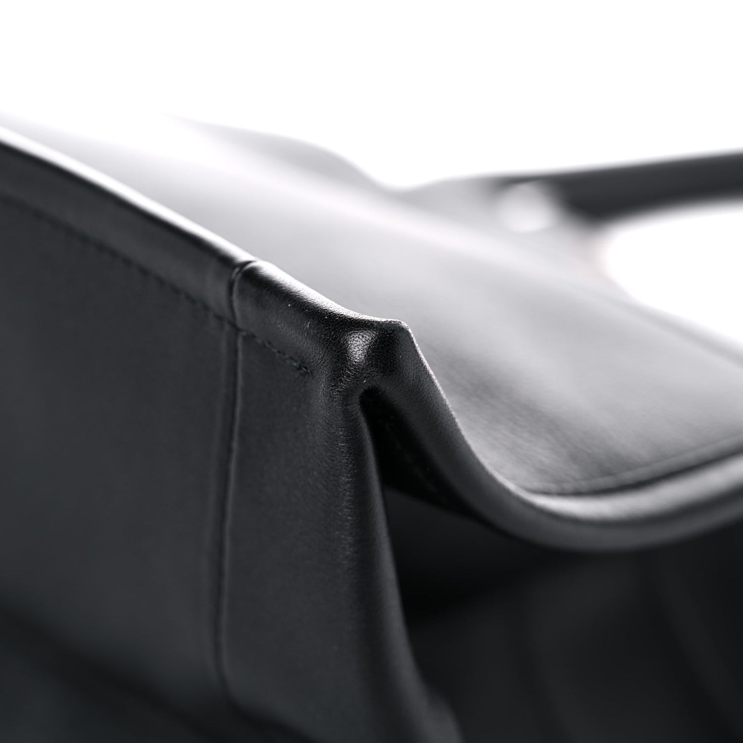 Calfskin Large Surrealism Book Tote Black