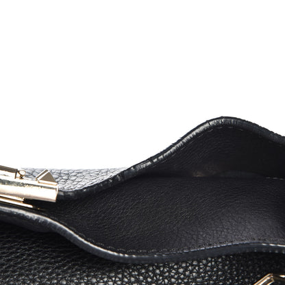 Valentino Garavani Pebbled Calfskin Large Rockstud Flip-Lock Messenger Bag Black 9 of 9