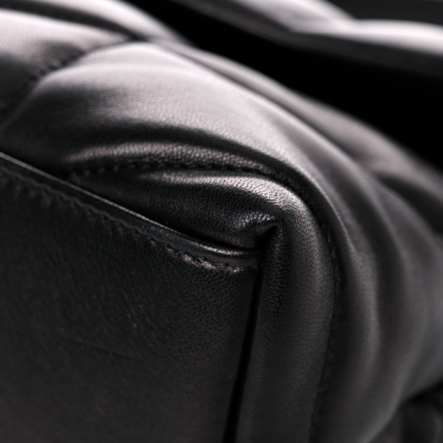 Saint Laurent Lambskin Quilted Small Loulou Puffer Monogram Chain Satchel Black 10 of 15
