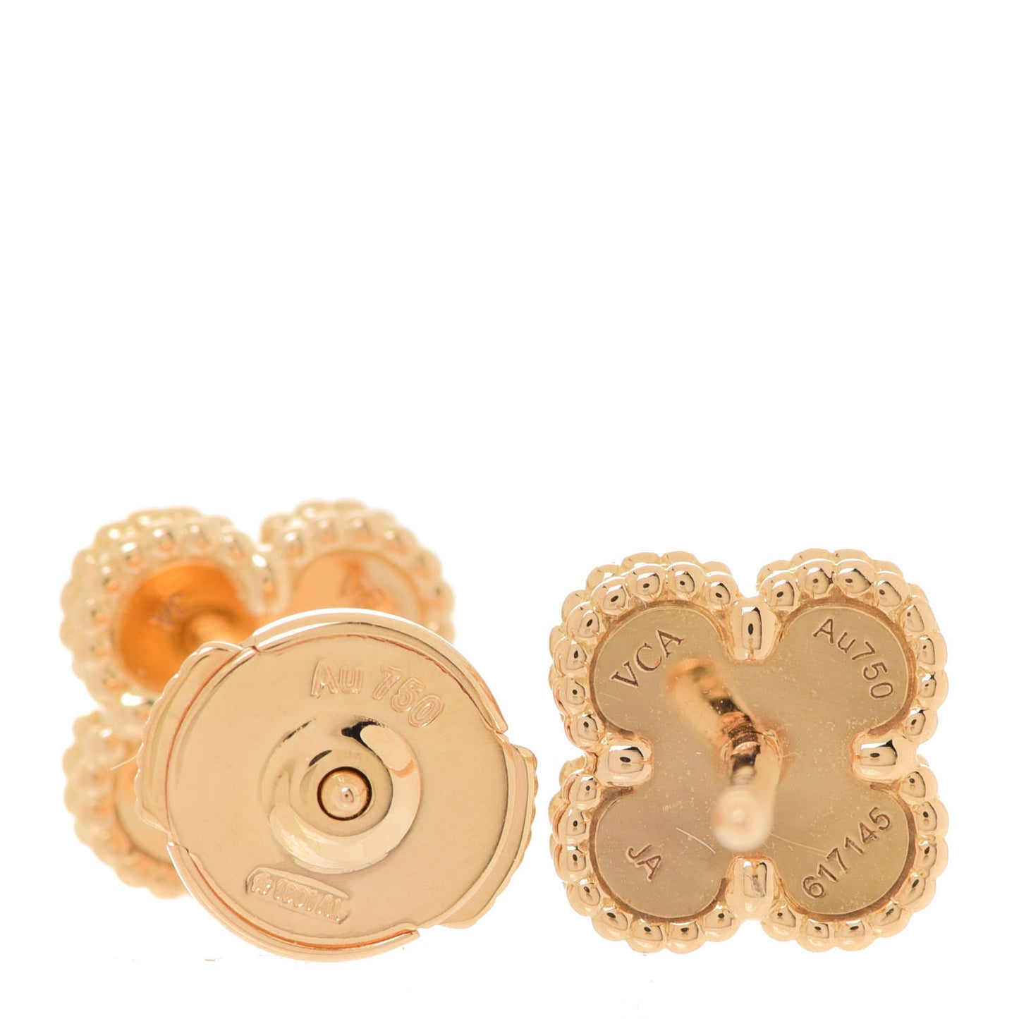 18K Yellow Gold Mother of Pearl Sweet Alhambra Earrings