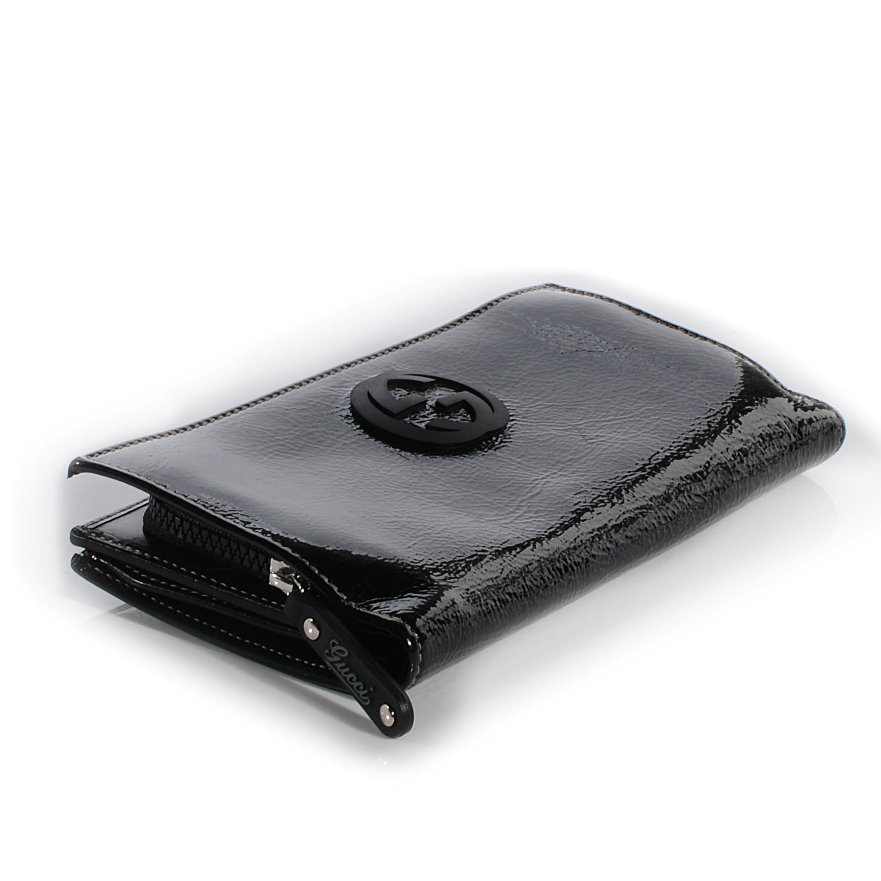 Gucci Patent Leather Blondie Continental Wallet Black 4 of 7