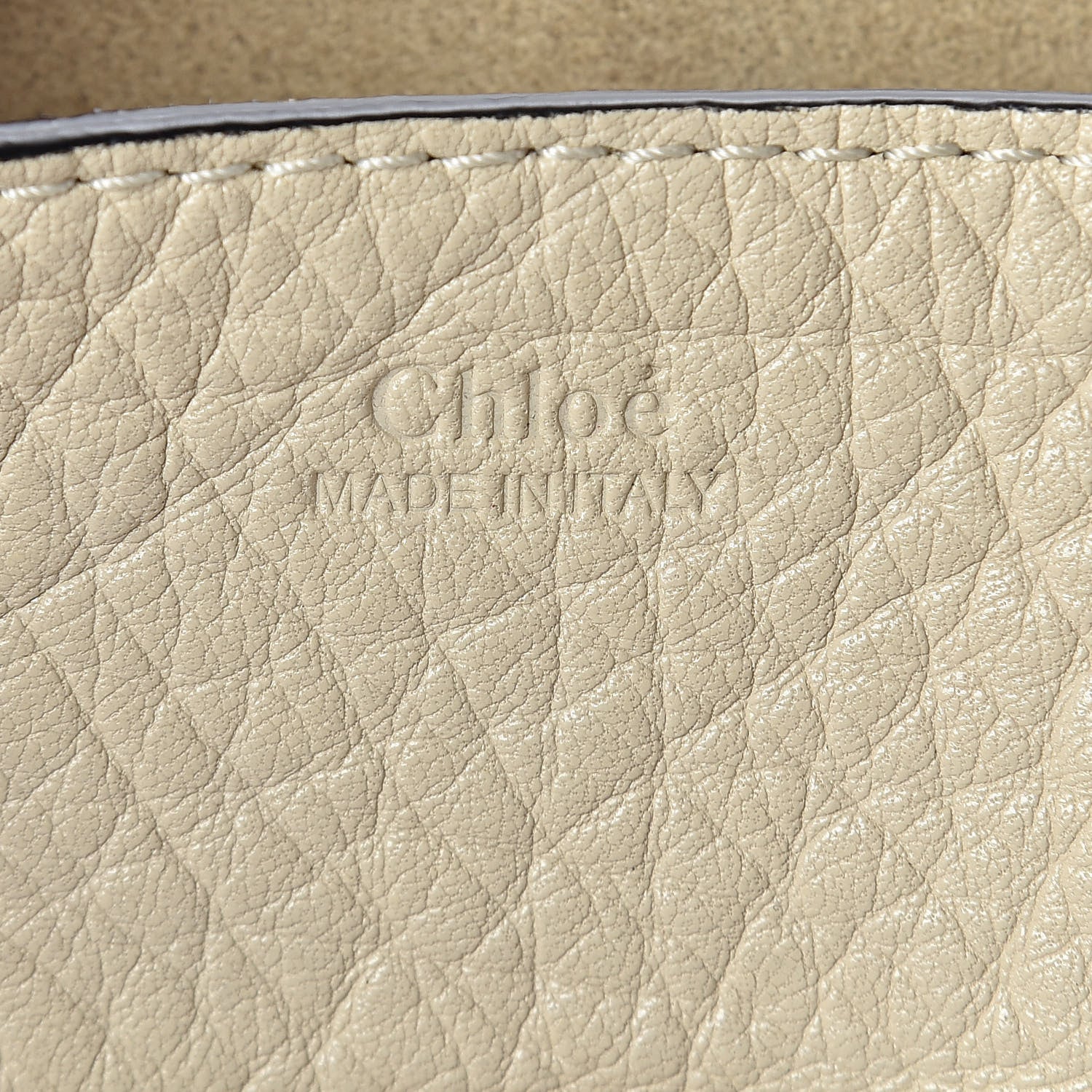 Chloe Grained Calfskin Lambskin Mini Bi-Color Drew Shoulder Bag Ivory Black 6 of 9