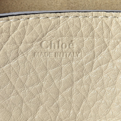Chloe Grained Calfskin Lambskin Mini Bi-Color Drew Shoulder Bag Ivory Black 6 of 9