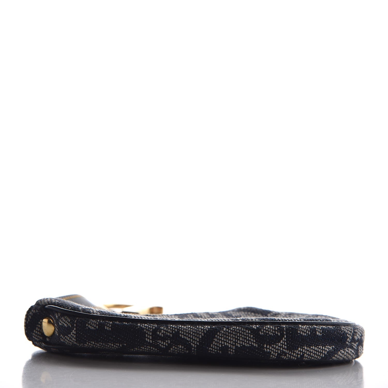 Christian Dior Monogram Saddle Coin Purse Navy 4 of 8