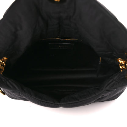 Saint Laurent Nylon Quilted Small Loulou Puffer Monogram Chain Satchel Black 5 of 10
