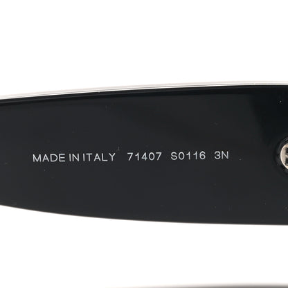 Chanel Acetate Sequin Rectangle Sunglasses 71407 Black 6 of 8