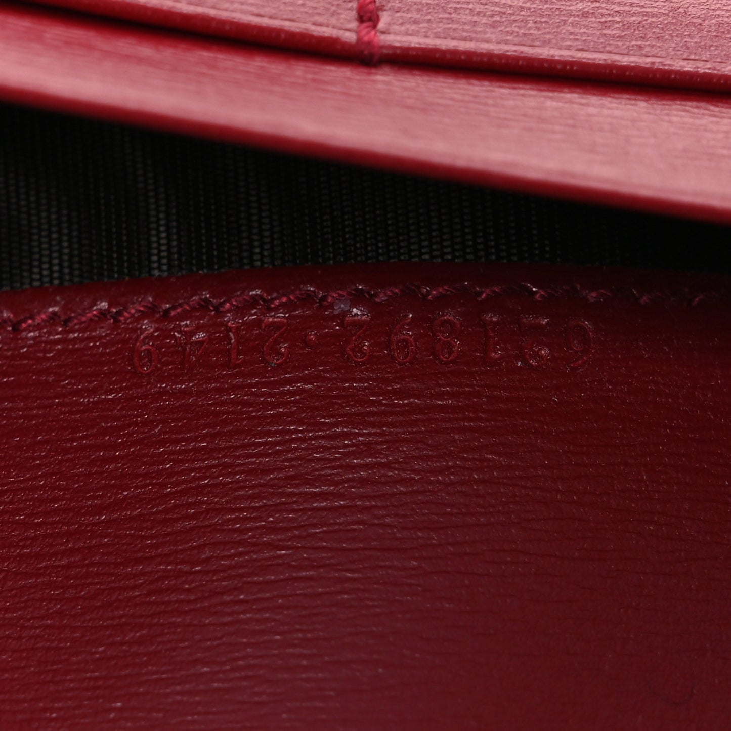 Boarded Plutone Calfskin Horsebit 1955 Wallet On Chain New Cherry Red