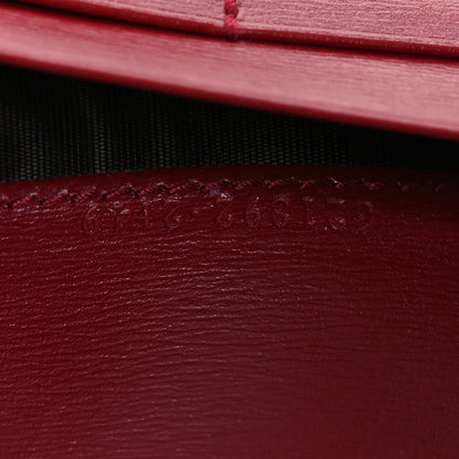 Gucci Boarded Plutone Calfskin Horsebit 1955 Wallet On Chain New Cherry Red 9 of 15