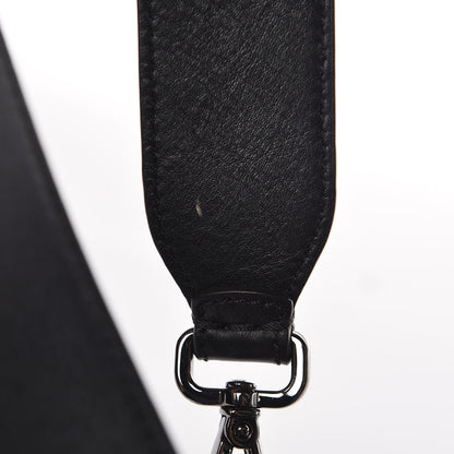 Fendi Vitello Dolce Lace Up Baguette Black 18 of 20