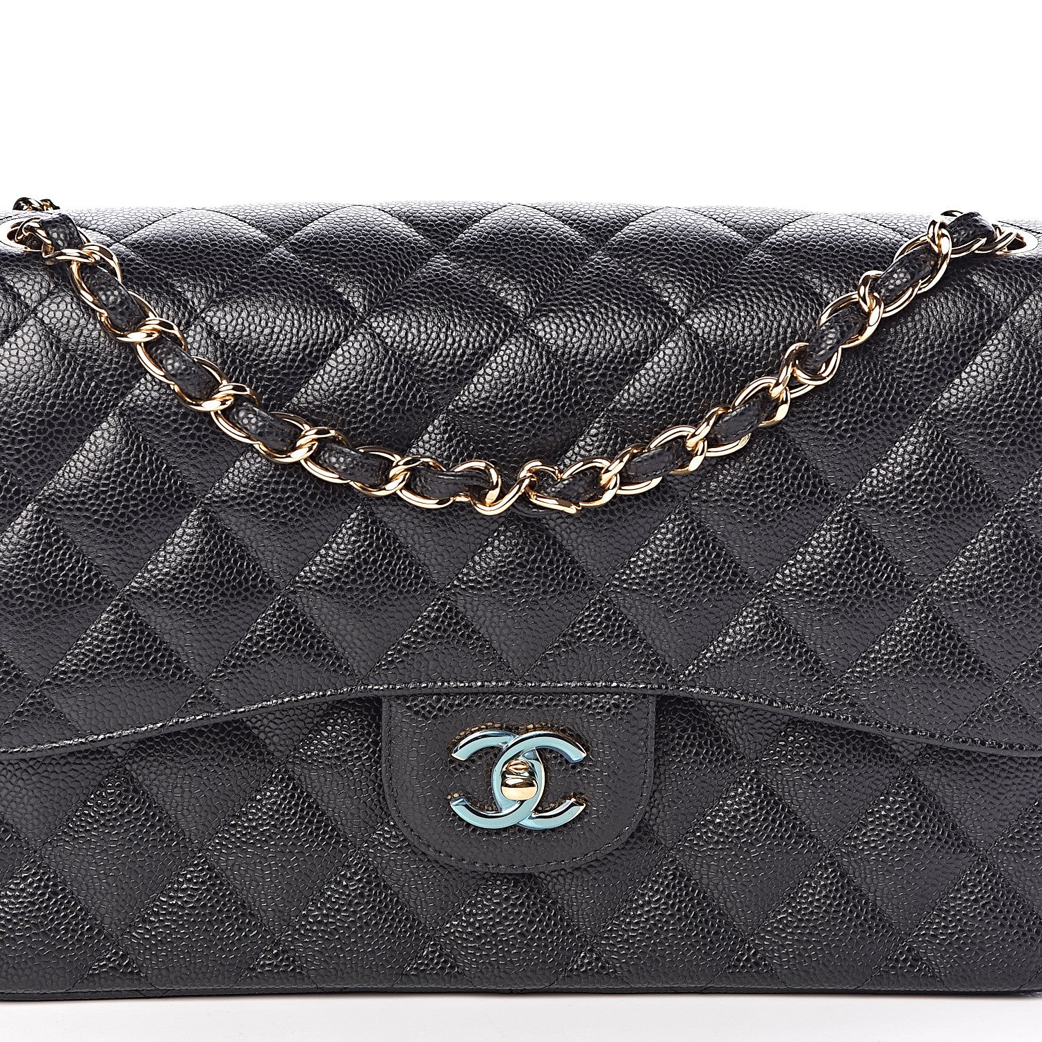 Chanel Caviar Quilted Jumbo Double Flap Black 10 of 11