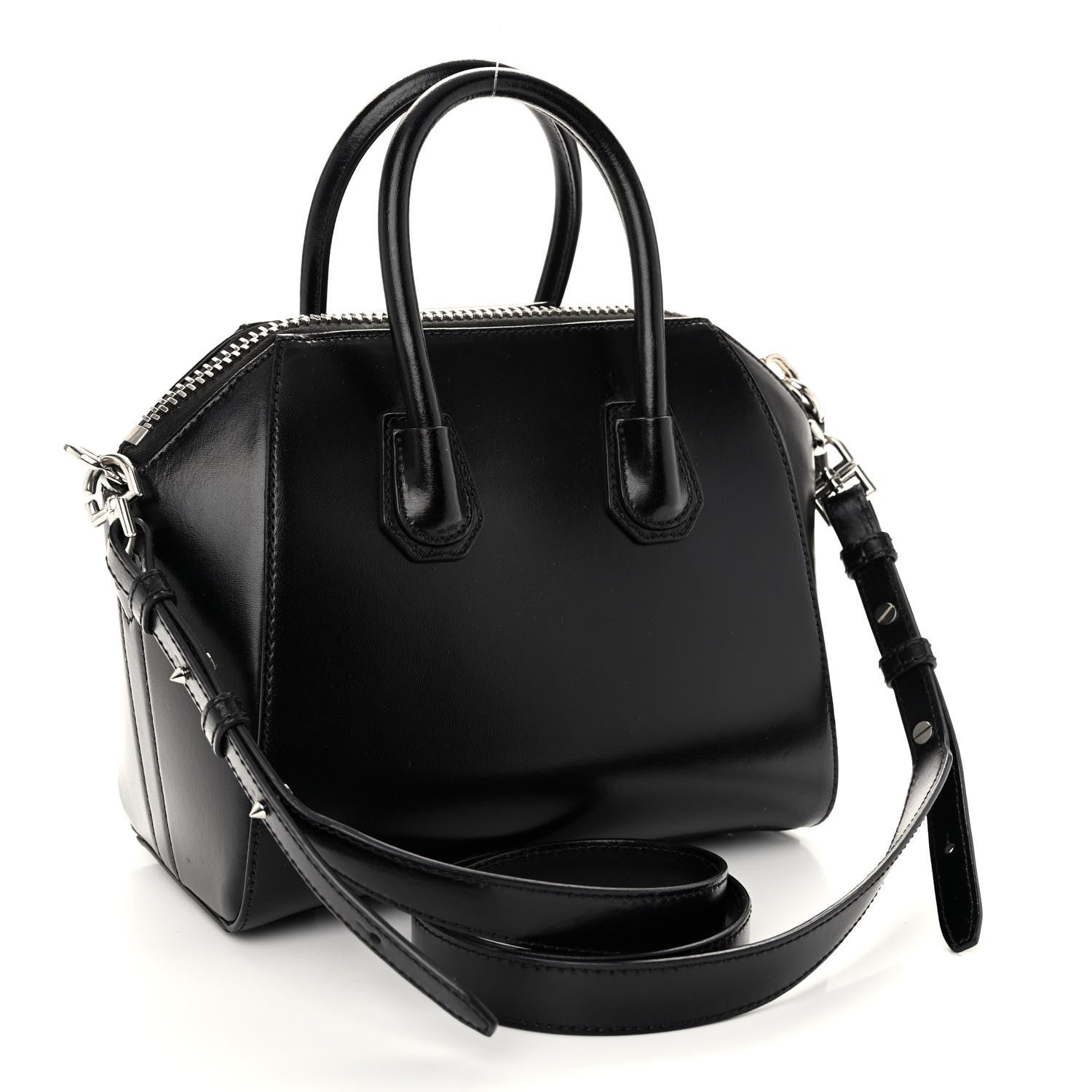 Givenchy Shiny Lord Calfskin Mini Antigona Black 3 of 9