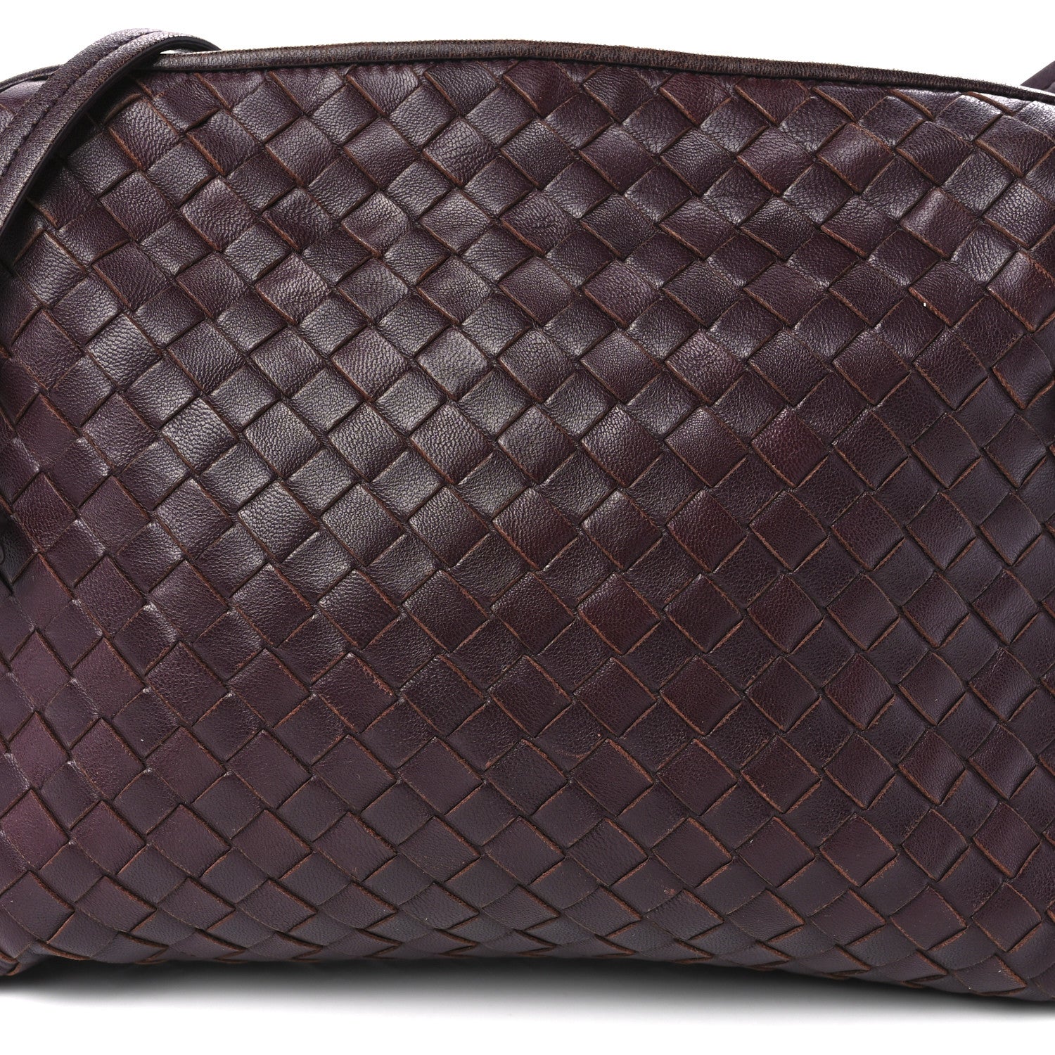 Bottega Veneta Nappa Intrecciato Nodini Crossbody Messenger Burgundy 11 of 17