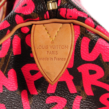 Louis Vuitton Monogram Graffiti Speedy 30 Fuchsia 7 of 7