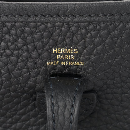 Hermes Taurillon Clemence Evelyne TPM Black 6 of 9