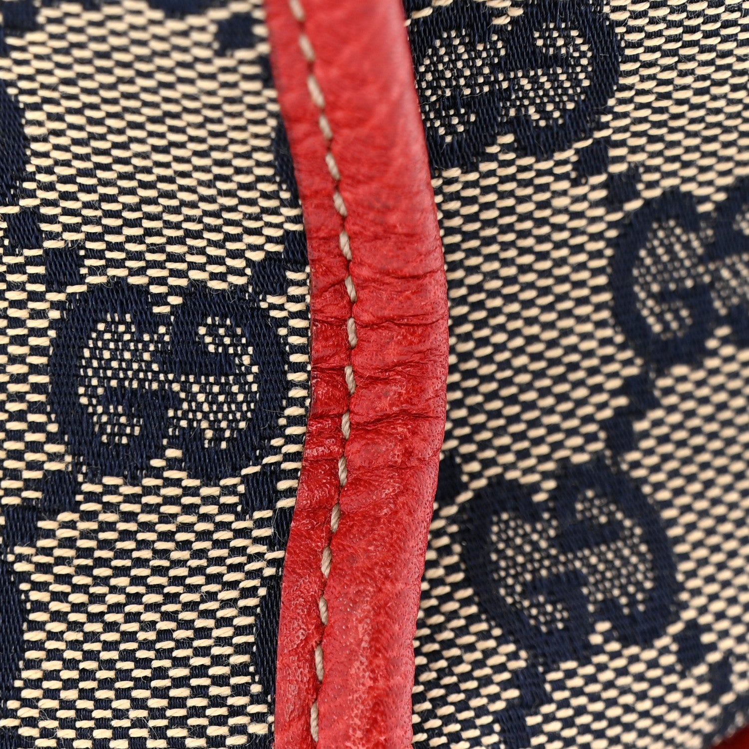 Gucci Monogram Work Tote Navy Red 14 of 14