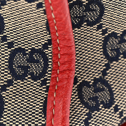 Gucci Monogram Work Tote Navy Red 14 of 14