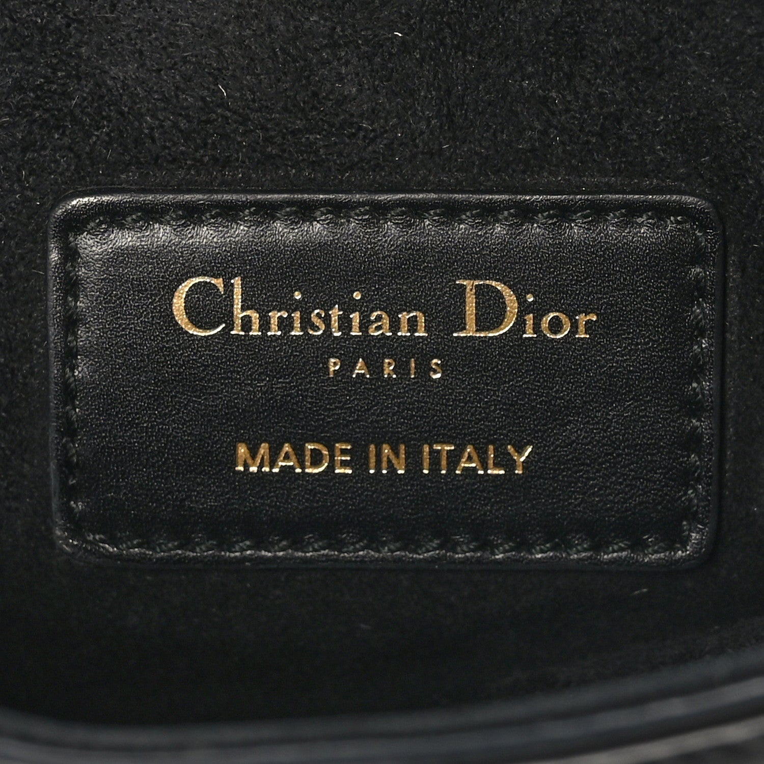 Christian Dior Calfskin Mini Saddle Bag Black 6 of 8