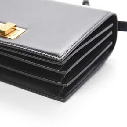 Saint Laurent Smooth Calfskin Medium Domino Shoulder Bag Black 6 of 8