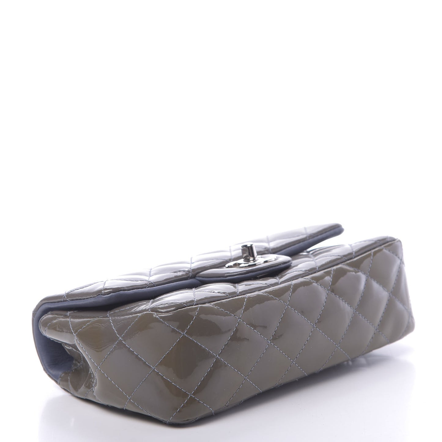 Patent Quilted Mini Flap Lavender