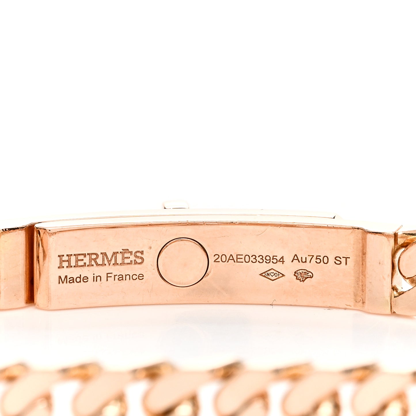 18K Rose Gold Diamond PM Kelly Chaine Bracelet ST