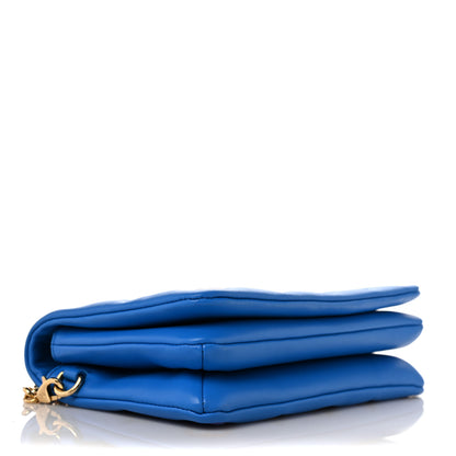 Louis Vuitton Lambskin Embossed Monogram Vuittamins Pochette Coussin Blue Red 4 of 11