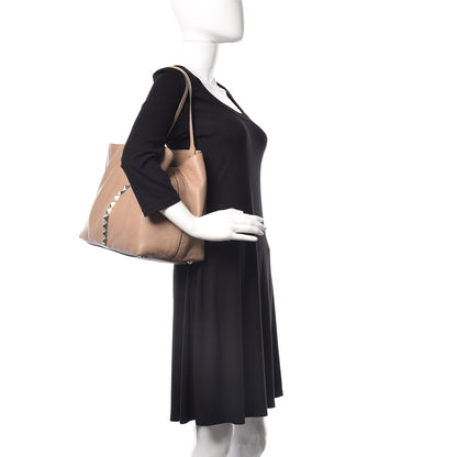 Valentino Garavani Grained Calfskin Va Va Voom Tote Sabbia 3 of 9