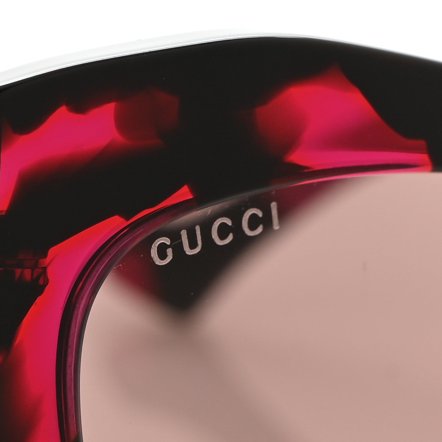 Gucci Acetate Square Frame Sunglasses GG1422S Pink Black 7 of 8