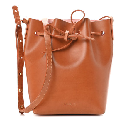 Mansur Gavriel Calfskin Mini Bucket Bag Cammello Rosa 1 of 14