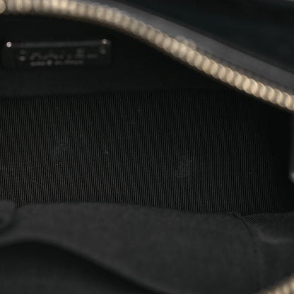 Chanel Tweed Calfskin Quilted Small Gabrielle Hobo Black Gold 5 of 14