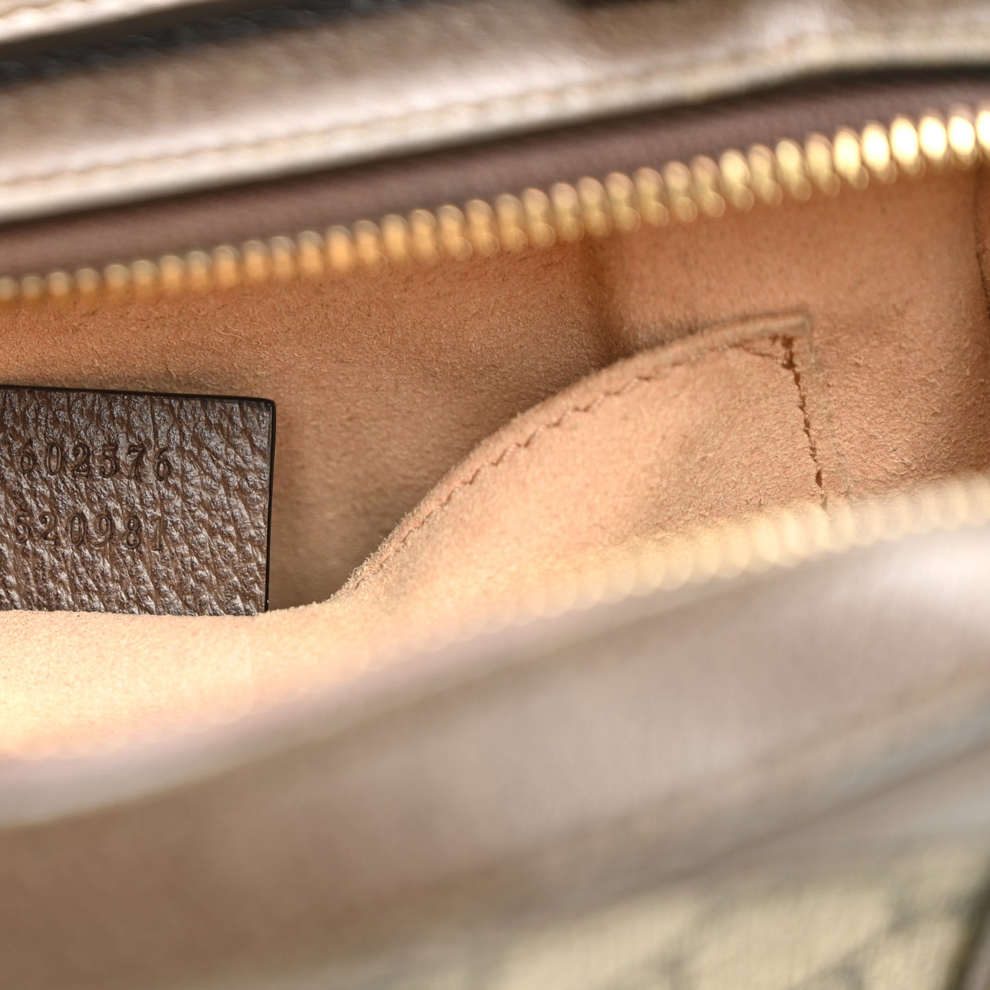 GG Supreme Monogram Mini Ophidia Top Handle Shoulder Bag Brown