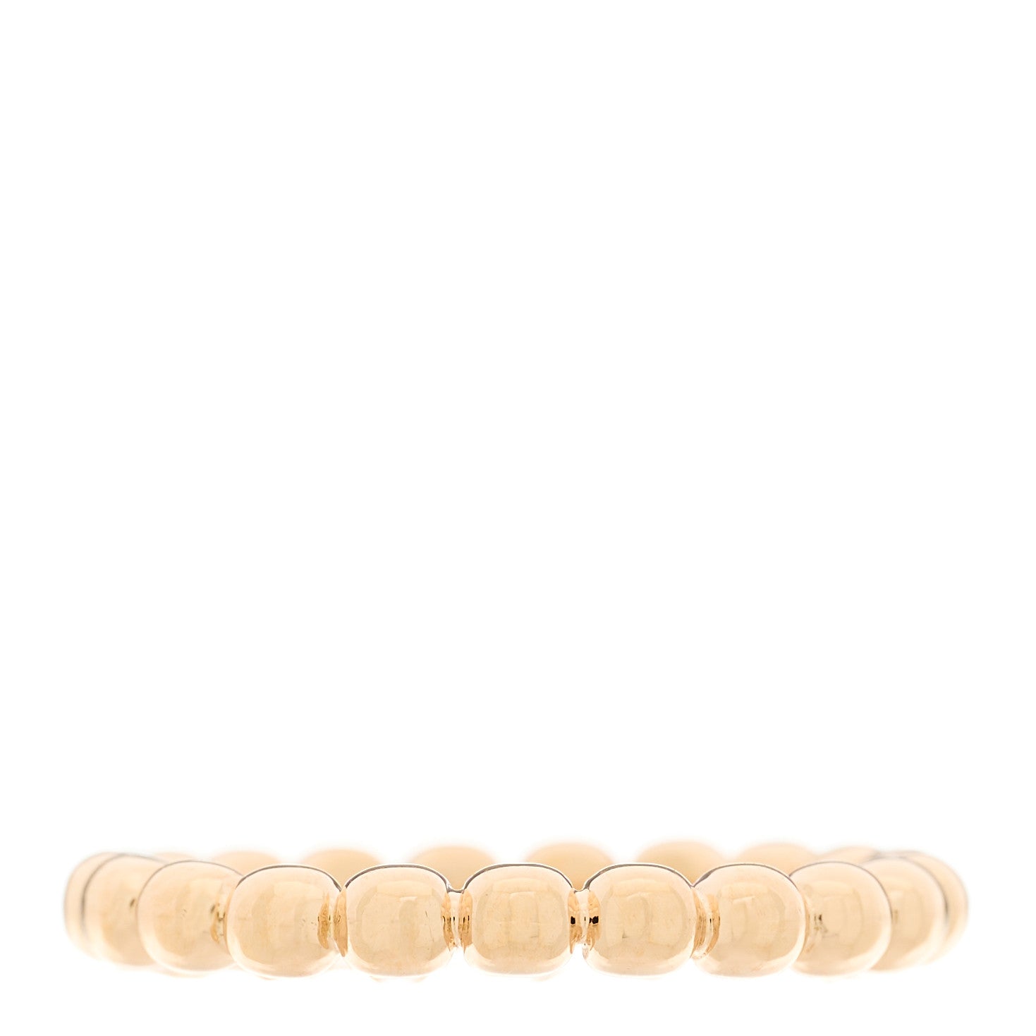 Tiffany 18K Rose Gold Narrow Ziegfeld Beaded Band Ring 52 6 1 of 5