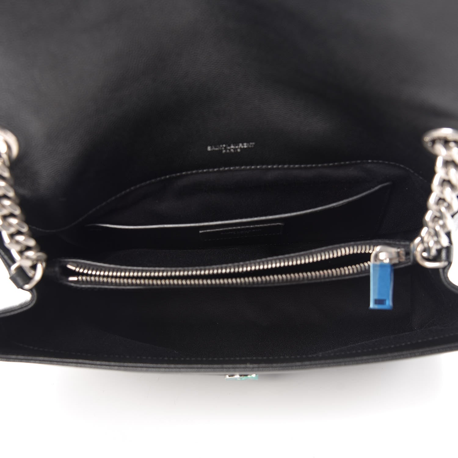 Saint Laurent Grain De Poudre Medium West Hollywood Monogram Fold-Over Black 5 of 10