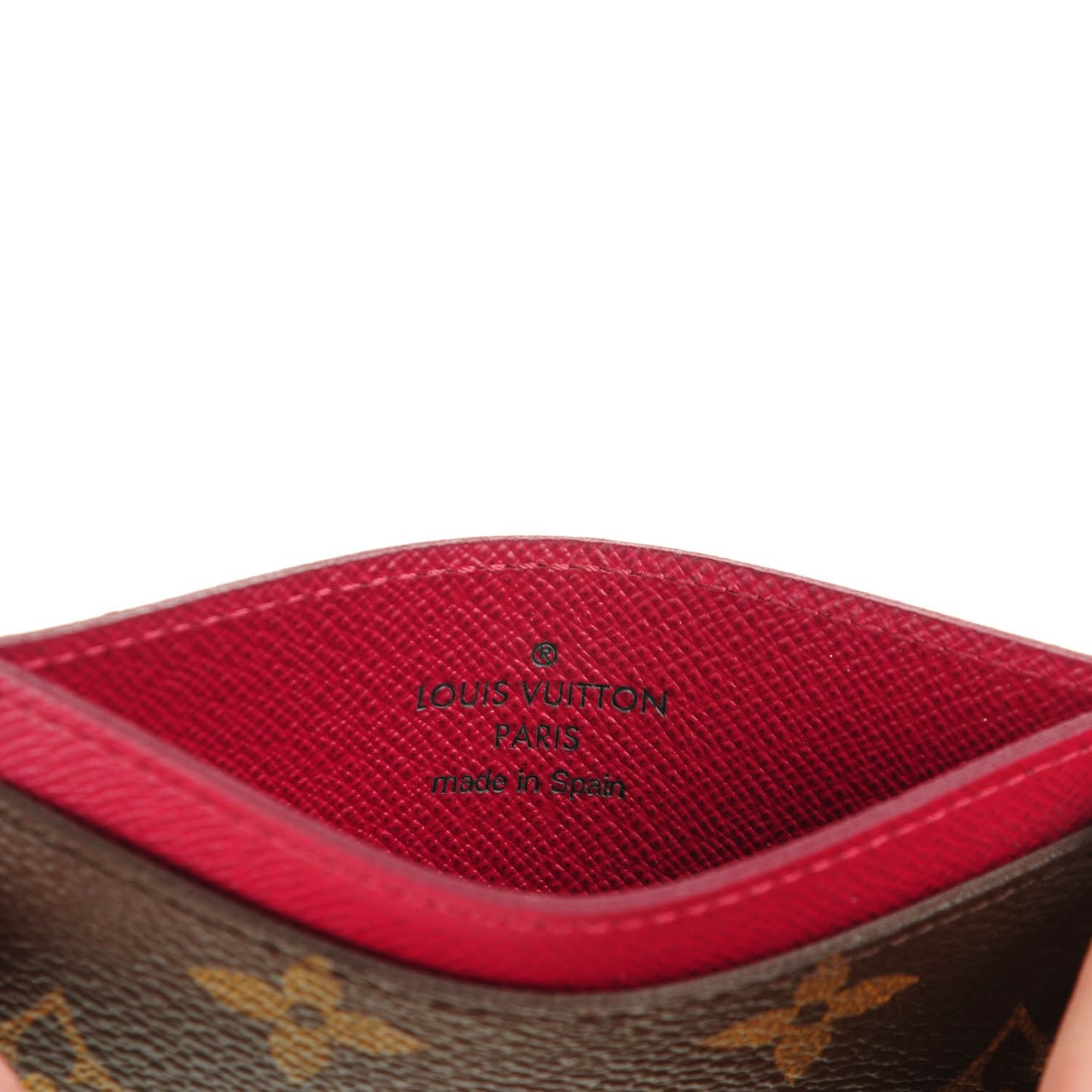 Monogram Card Holder Fuchsia