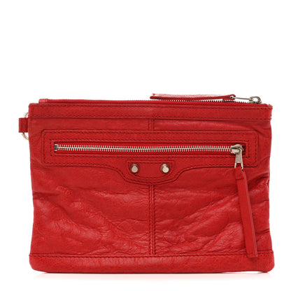 Balenciaga Agneau Arena Classic Hardware Small Clip Rouge Coquelicot 1 of 12
