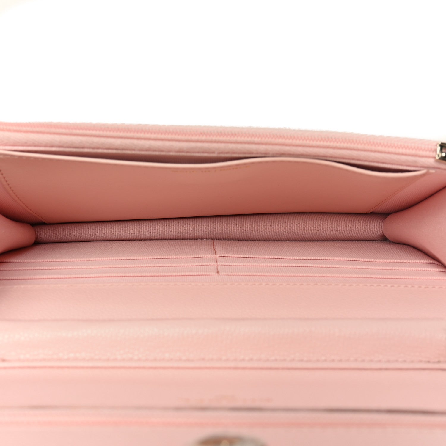 Chanel Caviar Quilted Wallet on Chain WOC Light Pink 5 of 11