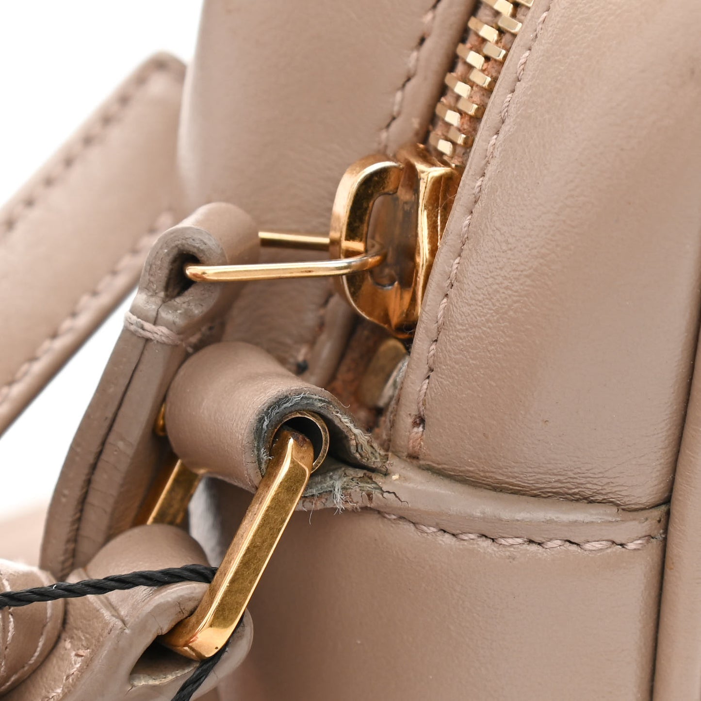 Calfskin Matelasse Monogram Lou Camera Bag Dark Latte