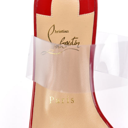 Christian Louboutin Patent PVC Just Nothing 85 Slide Sandals 39.5 Loubi 8 of 9
