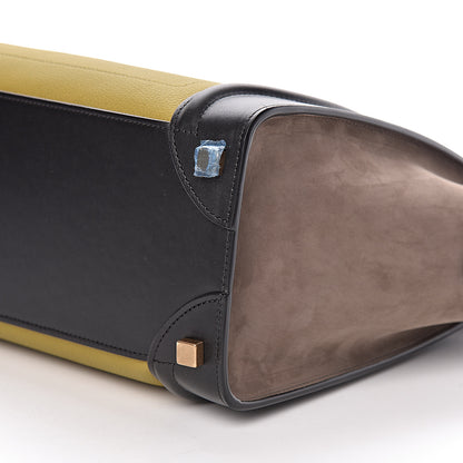 Celine Baby Grained Calfskin Nubuck Micro Tri-Color Luggage Olive 8 of 9