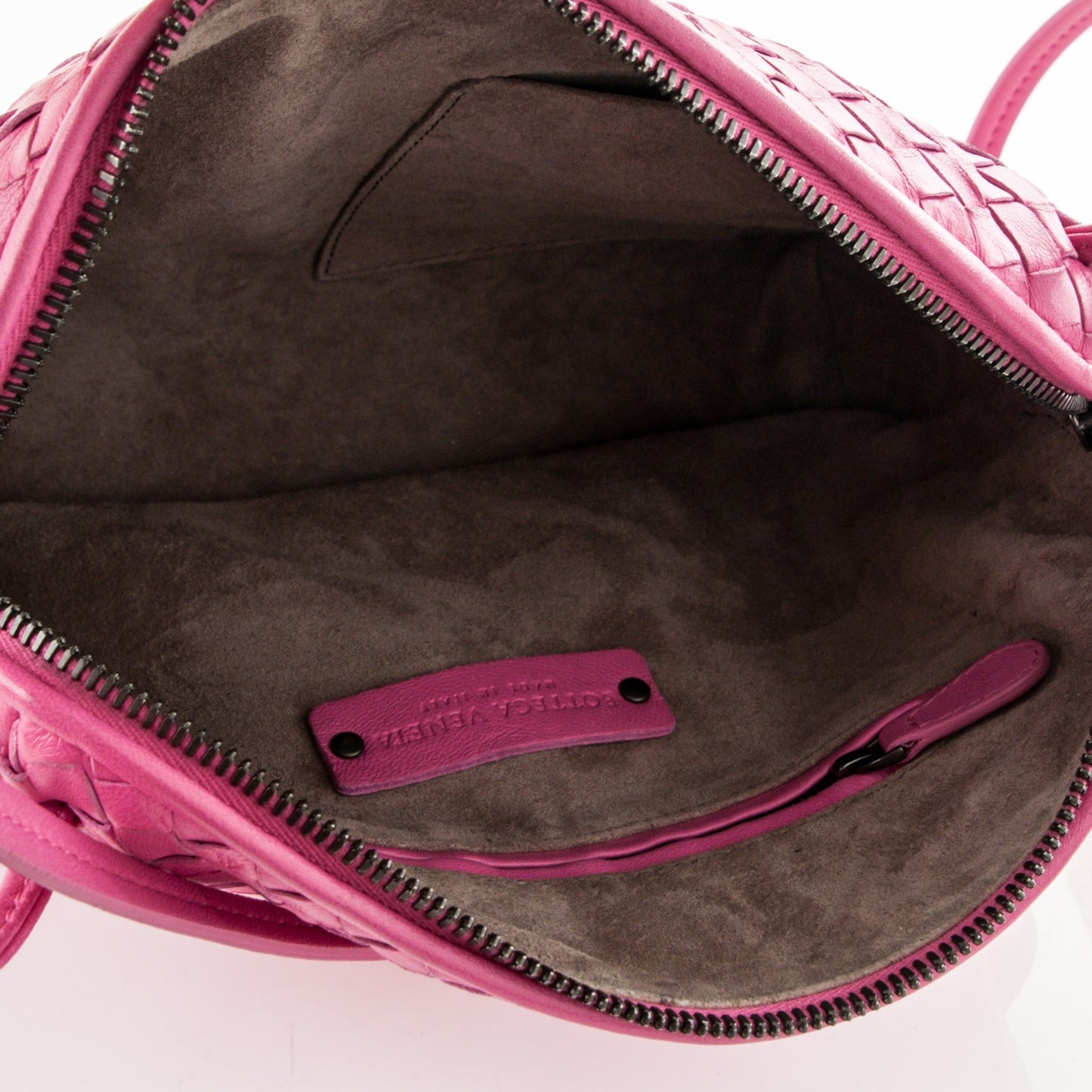 Nappa Intrecciato Pillow Crossbody Messenger Pink